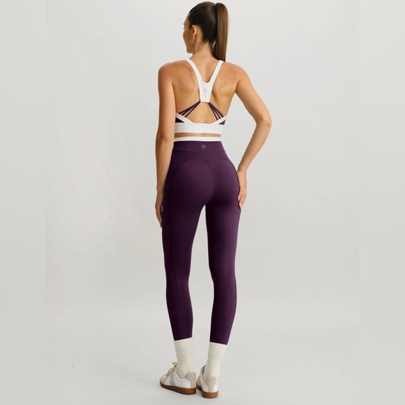 Berlook Activewear Purple Natural Waisted Leggings 25" - Picture 5 of 7